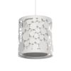 GLOBOSTAR® PETAL 203-0065 Μοντέρνο Κρεμαστό Φωτιστικό Οροφής με Ντουί 1 x E27 AC 220-240V IP20 - Λευκό - Μ23 x Π23 x Υ30cm