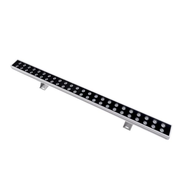 GLOBOSTAR® WASHER-MOZA 05114 Μπάρα Φωτισμού Wall Washer LED 48W 4800lm 10-30° DC 24V Αδιάβροχο IP66 RGB Dimmable - Γκρι Ανθρακί - Μ100 x Π6.5 x Υ6.6cm - 3 Χρόνια Εγγύηση