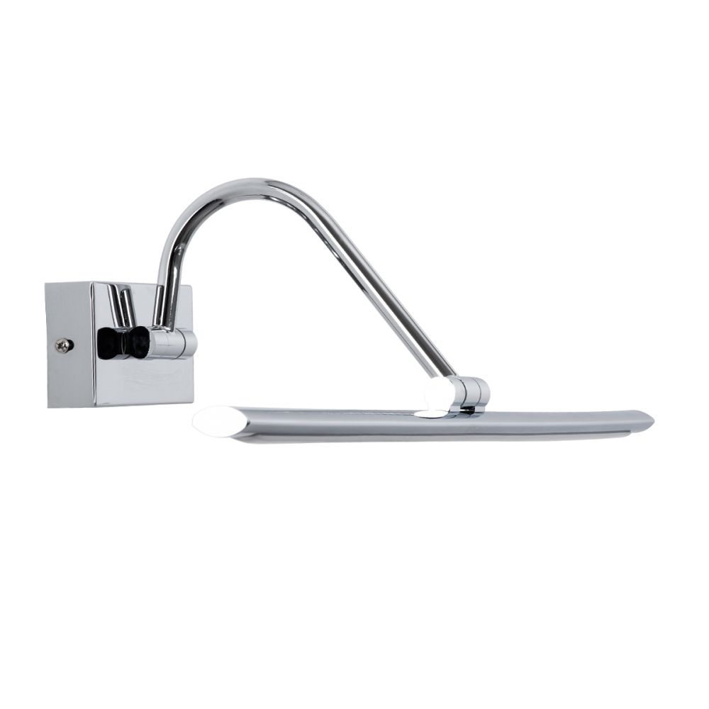 GLOBOSTAR® MIRA 60434 Μοντέρνο Φωτιστικό Τοίχου - Απλίκα Καθρέπτη Μπάνιου LED 12W 1400lm 120° AC 220-240V IP44 Φυσικό Λευκό 4500K - Lumileds SMD Chip & TÜV SÜD Driver - Νίκελ Χρώμιο - Μ60 x Π20 x Υ13cm - 3 Χρόνια Εγγύηση