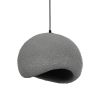 GLOBOSTAR® STONE 204-0122 Μοντέρνο Κρεμαστό Φωτιστικό Οροφής με Ντουί 1 x E27 AC 220-240V IP20 - Γκρι - Μ35 x Π31 x Υ26cm