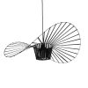 GLOBOSTAR® LUMINOVA 61466 Μοντέρνο Κρεμαστό Φωτιστικό Οροφής με Ντουί 1 x E27 AC 220-240V IP20 - Μαύρο - Μ80 x Π80 x Υ30cm