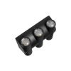 GLOBOSTAR® ARC 60680 Μοντέρνο Φωτιστικό Τοίχου - Απλίκα LED 12W 1500lm 30° AC 220-240V Αδιάβροχο IP65 Θερμό Λευκό 2700K - CREE XPE Chip & TÜV SÜD Driver - Μαύρο Ματ - Μ14 x Π4.8 x Υ11.5cm - 5 Χρόνια Εγγύηση