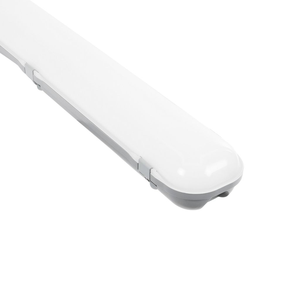 GLOBOSTAR® EMERGANO 60179 60cm Γραμμικό Βιομηχανικό Φωτιστικό Tri-Proof Τεχνολογίας Emergency με Ενσωματωμένη Μπαταρία Li-Ion 3.7V 2600mAH & Αυτονομία 3 Ώρες LED 24W 3120lm 120° AC 220-240V Αδιάβροχο IP65 Ψυχρό Λευκό 6000K - LUMILEDs SMD Chip & TÜ
