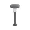 GLOBOSTAR® WHISPER 90548 Φωτιστικό Κολωνάκι Κήπου με Ντουί 1 x E27 AC 220-240V Αδιάβροχο IP65 - Γκρι Ανθρακί - Μ27 x Π27 x Υ79cm