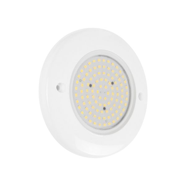 GLOBOSTAR® POOLARTY 61715 Υποβρύχιο Φωτιστικό για Σιντριβάνια/Πισίνες LED 8W 640lm 120° DC 12V Αδιάβροχο IP68 Φυσικό Λευκό 4500K Dimmable - Bridgelux SMD Chip - 1m VDE Rubber Καλώδιο - Φ13 x Υ2cm - 3 Χρόνια Εγγύηση