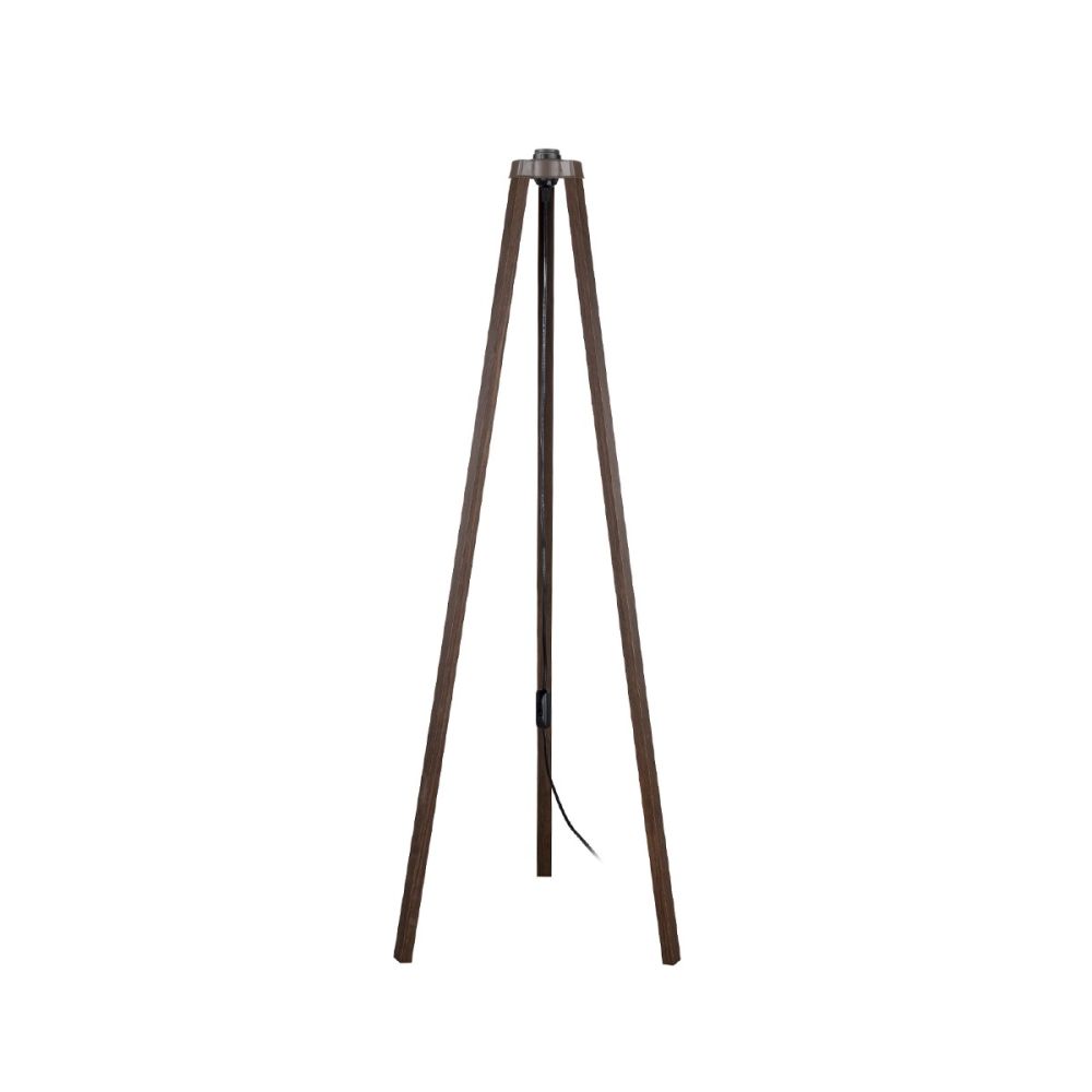 GLOBOSTAR® TRIPOD 203-0257 Μοντέρνο Επιδαπέδιο Φωτιστικό με Ντουί 1 x E27 AC 220-240V IP20 - Καφέ - Μ38 x Π38 x Υ120cm