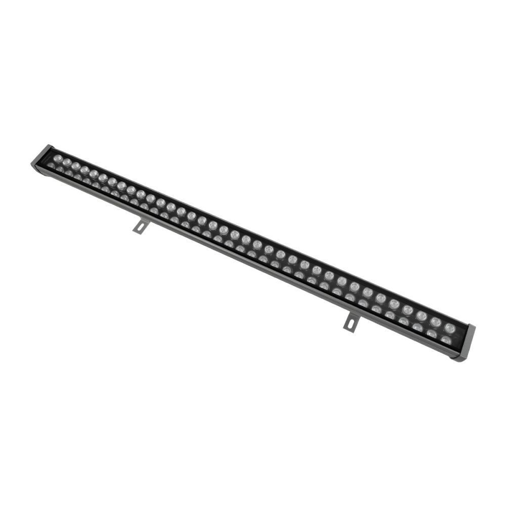 GLOBOSTAR® WASHERMOZA 90168 Μπάρα Φωτισμού Wall Washer LED 72W 6120lm 10-30° DC 24V Αδιάβροχο IP66 Μπλε Dimmable - Bridgelux SMD Chip - Γκρι Ανθρακί - Μ100 x Π14 x Υ7cm - 3 Χρόνια Εγγύηση