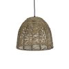 GLOBOSTAR® MEKA 204-0162 Boho Κρεμαστό Φωτιστικό Οροφής με Ντουί 1 x E27 AC 220-240V IP20 - Καφε - Μ30 x Π30 x Υ28cm