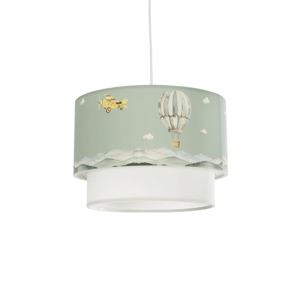GLOBOSTAR® BALLON 204-0120 Παιδικό Κρεμαστό Φωτιστικό Οροφής με Ντουί 1 x E27 AC 220-240V IP20 - Πολύχρωμο - Μ30 x Π30 x Υ20cm