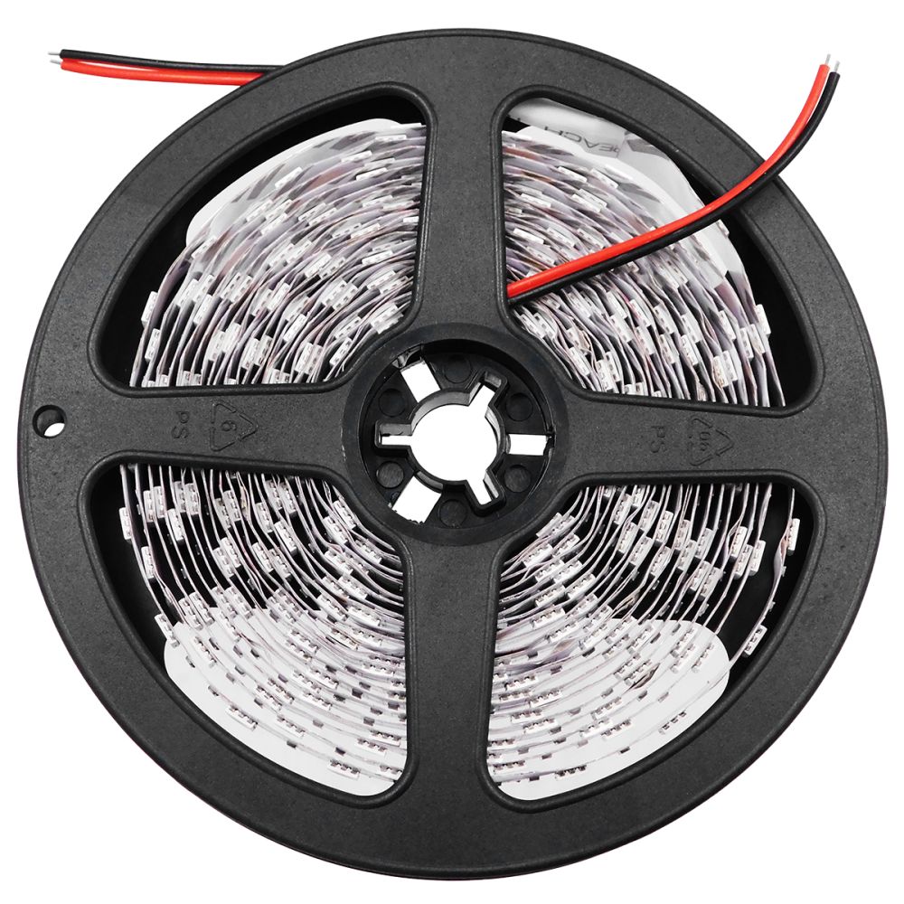 GLOBOSTAR® LUMAR 70024 Ταινία LED 14.4W/m 936lm/m 120° DC 12V IP20 60 x SMD5050 Chip/m Κόκκινο Dimmable - Sanan SMD Chip - Μ500 x Π1 x Υ0.2cm - Ρολό 5 Μέτρων - 5 Χρόνια Εγγύηση