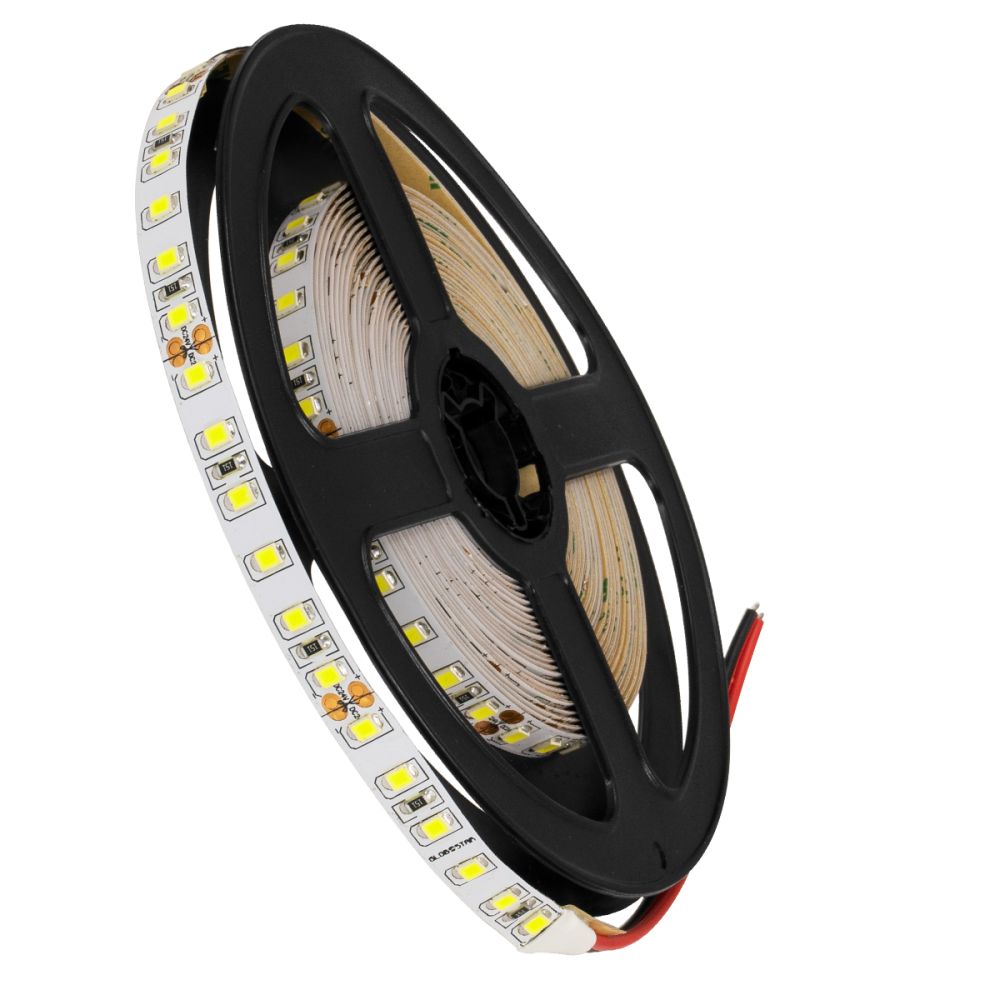 GLOBOSTAR® LUXA 70230 Ταινία LED 8W/m 1040lm/m 120° DC 24V IP20 120 x SMD2835 Chip/m Ψυχρό Λευκό 6000K Dimmable - Sanan SMD Chip - Μ500 x Π0.8 x Υ0.2cm - Ρολό 5 Μέτρων - 5 Χρόνια Εγγύηση