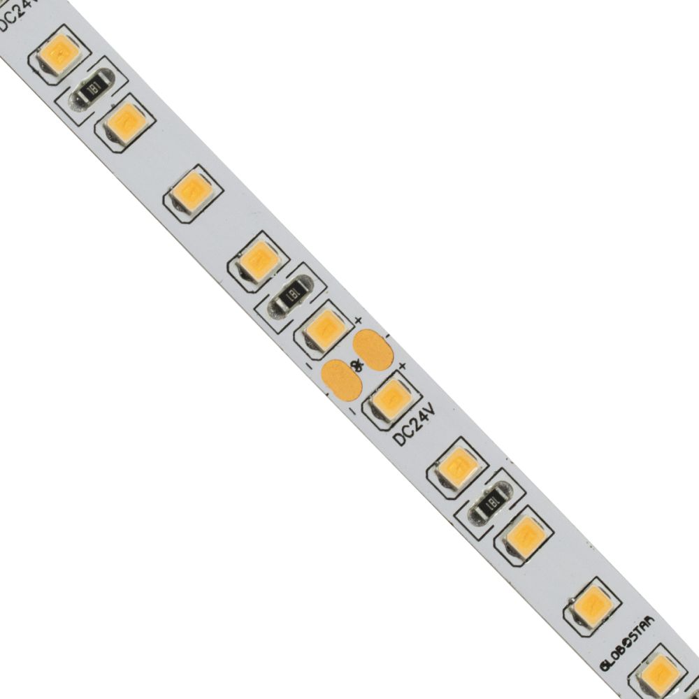 GLOBOSTAR® LUXA 70237 Ταινία LED 8W/m 640lm/m 120° DC 24V IP20 120 x SMD2835 Chip/m Ροζ Dimmable - Sanan SMD Chip - Μ500 x Π0.8 x Υ0.2cm - Ρολό 5 Μέτρων - 5 Χρόνια Εγγύηση