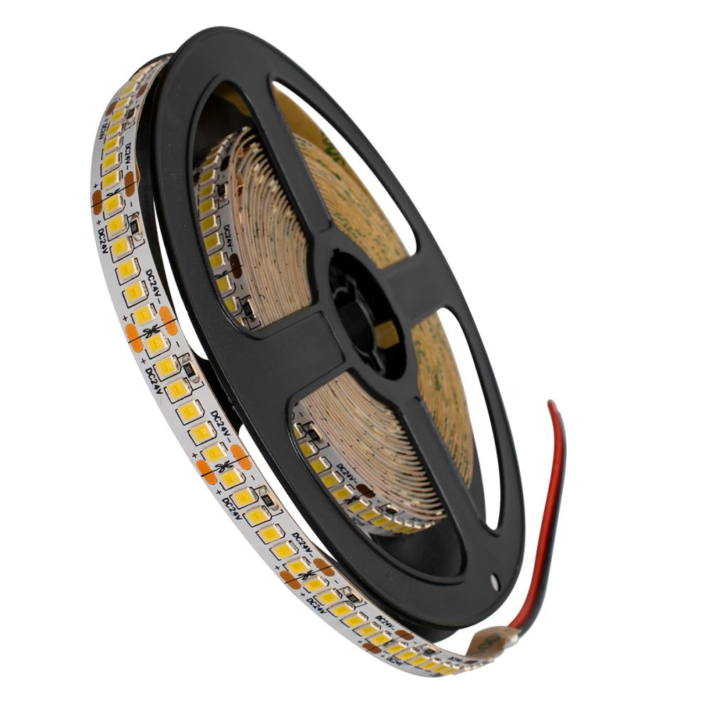 GLOBOSTAR® LUXA 70242 Ταινία LED 16W/m 1760lm/m 120° DC 24V IP20 240 x SMD2835 Chip/m Θερμό Λευκό 2700K Dimmable - Sanan SMD Chip - Μ500 x Π1 x Υ0.2cm - Ρολό 5 Μέτρων - 5 Χρόνια Εγγύηση
