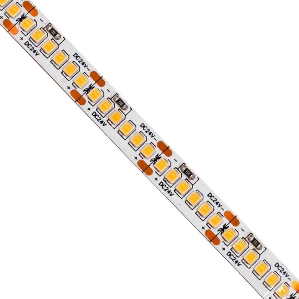 GLOBOSTAR® LUXA 70242 Ταινία LED 16W/m 1760lm/m 120° DC 24V IP20 240 x SMD2835 Chip/m Θερμό Λευκό 2700K Dimmable - Sanan SMD Chip - Μ500 x Π1 x Υ0.2cm - Ρολό 5 Μέτρων - 5 Χρόνια Εγγύηση