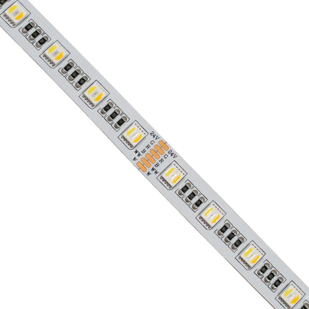 GLOBOSTAR® PRISMA 70265 Ταινία LED 20.4W/m 2040lm/m 120° DC 24V IP20 60 x SMD5050 Chip/m Πολύχρωμο RGBW+WW Dimmable - Sanan SMD Chip - Μ500 x Π1 x Υ0.2cm - Ρολό 5 Μέτρων - 5 Χρόνια Εγγύηση