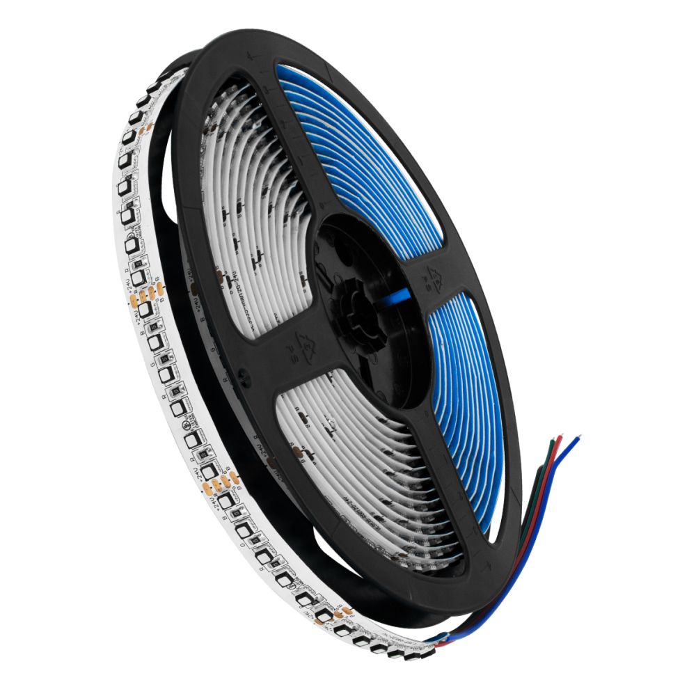 GLOBOSTAR® LUMAX 70267 Ταινία LED 19.2W/m 2145lm/m 120° DC 24V IP20 120 x SMD3535 Chip/m Πολύχρωμο RGB Dimmable - Sanan SMD Chip - M500 x Π1.5 x Υ0.2cm - Ρολό 5 Μέτρων - 5 Χρόνια Εγγύηση