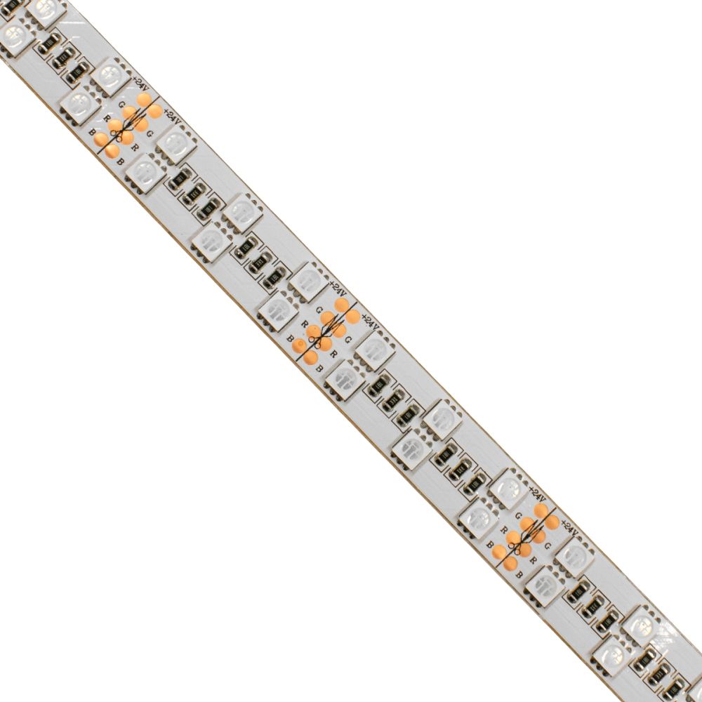 GLOBOSTAR® DUORA 70279 Ταινία LED 28.8W/m 1872lm/m 120° DC 24V IP20 120 x SMD5050 Chip/m Πολύχρωμο RGB Dimmable - Sanan SMD Chip - M500 x Π1.5 x Υ0.2cm - Ρολό 5 Μέτρων - 5 Χρόνια Εγγύηση