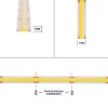 GLOBOSTAR® BEE 70359 Ταινία LED 8W/m 880lm/m 120° DC 24V IP20 320 x COB Chip/m Ψυχρό Λευκό 6000K Dimmable - Sanan COB Chip - Μ500 x Π0.8 x Υ0.2cm - Ρολό 5 Μέτρων - 5 Χρόνια Εγγύηση