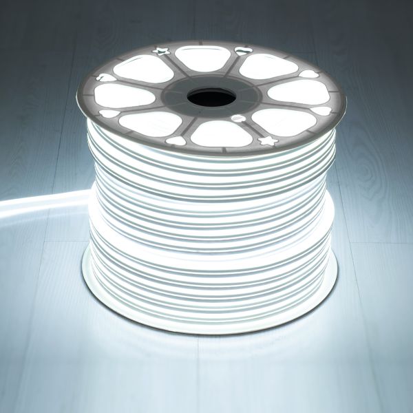 GLOBOSTAR® DOUBLESIDED 70480 Ταινία Neon Flex LED 12W/m 1080lm/m 240° DC 24V Αδιάβροχο IP65 120 x SMD2835 Chip/m Ψυχρό Λευκό 6000K Dimmable - Sanan SMD Chip - Μ100 x Π0.8 x Υ1.6cm - 3 Χρόνια Εγγύηση