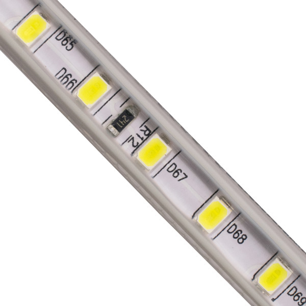 GloboStar® 70500 Slim Ταινία Μονής Σειράς Epistar LED SMD 2835 1m 12W/m 96LED/m 1680lm/m 120° DC 230V Αδιάβροχη IP68 Ψυχρό Λευκό 6000K Dimmable