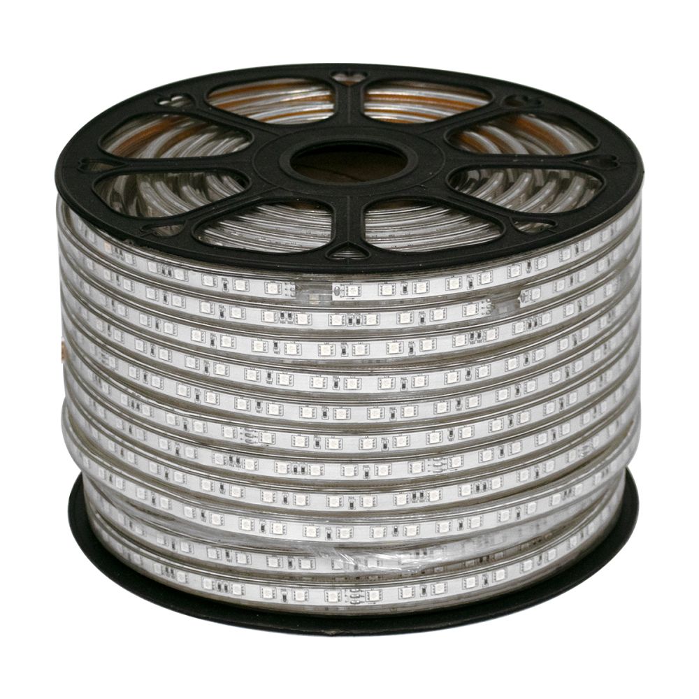 GLOBOSTAR® EPISLIM 70507 Ταινία LED 12W/m 780lm/m 120° DC 220-240V Αδιάβροχη IP65 60 x SMD5050 Chip/m Πολύχρωμο RGB Dimmable - Epistar SMD Chip - M100 x Π1.5 x Υ0.6cm - 3 Χρόνια Εγγύηση