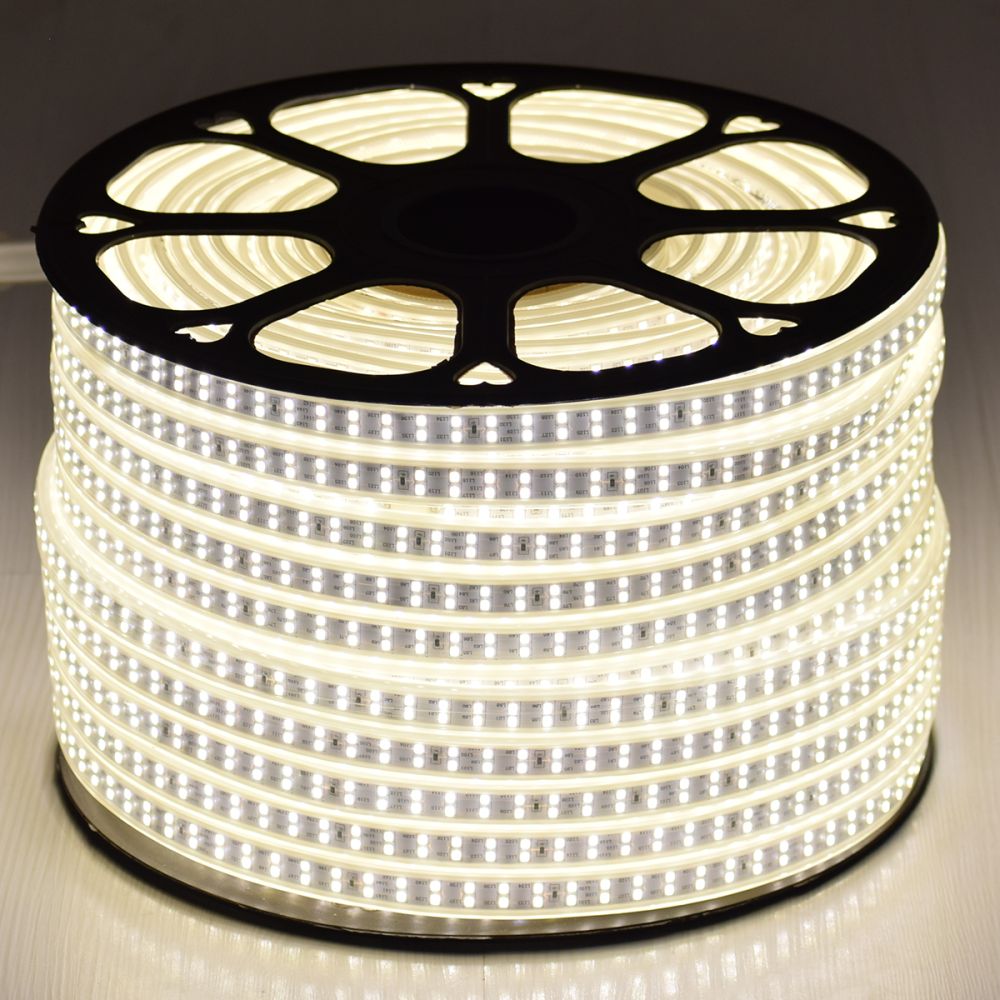 GLOBOSTAR® EPIWIDE 70511 Ταινία LED 24W/m 2280lm/m 120° DC 220-240V Αδιάβροχη IP65 180 x SMD2835 Chip/m Φυσικό Λευκό 4500K Dimmable - Epistar SMD Chip - M100 x Π1.6 x Υ0.7cm - 3 Χρόνια Εγγύηση