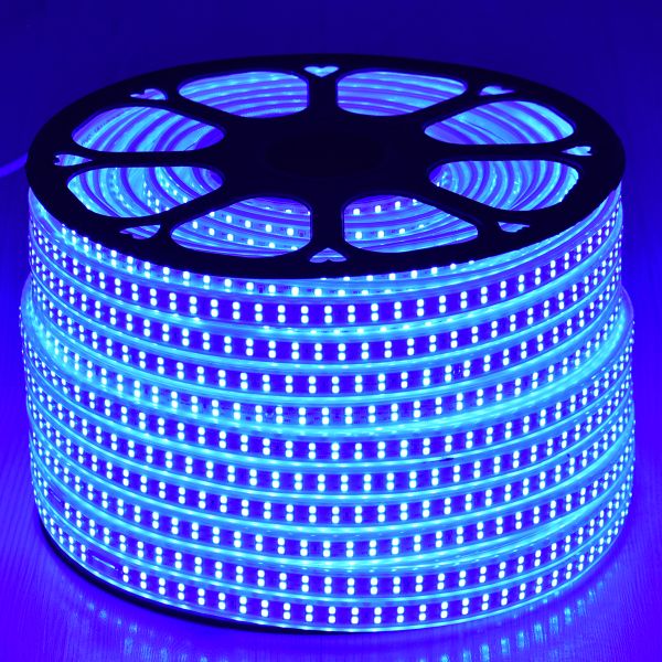 GLOBOSTAR® EPIWIDE 70516 Ταινία LED 24W/m 1920lm/m 120° DC 220-240V Αδιάβροχη IP65 180 x SMD2835 Chip/m Μπλε Dimmable - M100 x Π1.7 x Υ0.7cm - 3 Χρόνια Εγγύηση