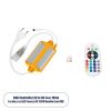 GLOBOSTAR® EPIWIDE-B 70541 Dimmer / Controller με IR Ασύρματο Χειριστήριο 6A 1380W AC 220-240V σε DC 220-240V για έως 100 Μέτρα Ταινία LED Αδιάβροχο IP65 Dimmable - Ασημί & Πορτοκαλί - Μ50 x 6 x Υ1.5cm - 2 Χρόνια Εγγύηση