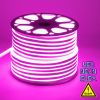 GLOBOSTAR® NEOVALE 70567 Ταινία Neon Flex LED 12W/m 600lm/m 120° DC 24V Αδιάβροχο IP65 120 x SMD2835 Chip/m Ροζ Dimmable - Sanan SMD Chip - Μ100 x Π0.8 x Υ1.6cm - 3 Χρόνια Εγγύηση