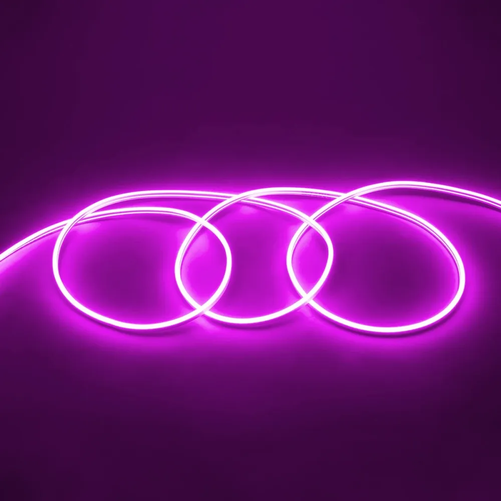 GLOBOSTAR® NEOVALE 70577 Ταινία Neon Flex LED 12W/m 600lm/m 120° DC 220-240V Αδιάβροχο IP65 120 x SMD2835 Chip/m Ροζ Dimmable - Sanan SMD Chip - Μ100 x Π0.8 x Υ1.6cm - 3 Χρόνια Εγγύηση