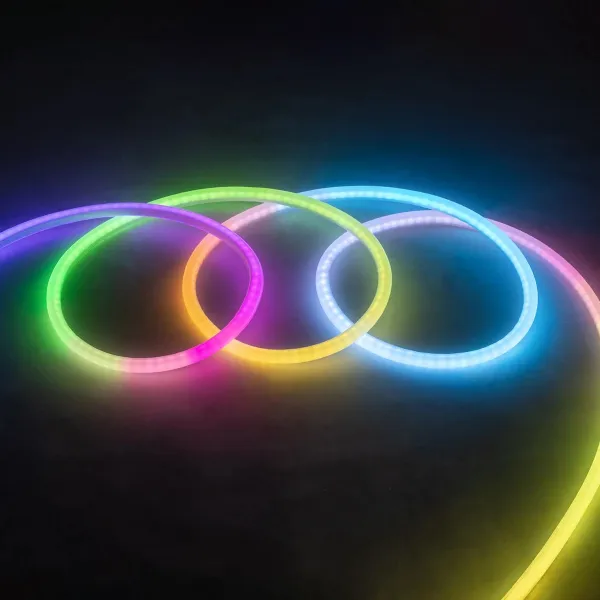 GLOBOSTAR® NEOTUBE 70589 Ψηφιακή Pixel Addressable Ταινία Neon Flex LED 18W/m 900lm/m 360° DC 24V Αδιάβροχο IP65 96 x SMD5050 Chip/m 16 x Pixel/m Πολύχρωμο RGB Dimmable SPI/TTL Protocol IC WS2811 - Sanan SMD Chip - Μ100 x Π2.1 x Υ2.1cm - 3 Χρόνια Εγγύηση