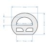 GLOBOSTAR® NEOTUBE 70592 Ταινία Neon Flex LED 12W/m 840lm/m 360° DC 220-240V Αδιάβροχο IP65 120 x SMD2835 Chip/m Θερμό Λευκό 2700K Dimmable - Sanan SMD Chip - Μ100 x Π1.3 x Υ1.3cm - 3 Χρόνια Εγγύηση
