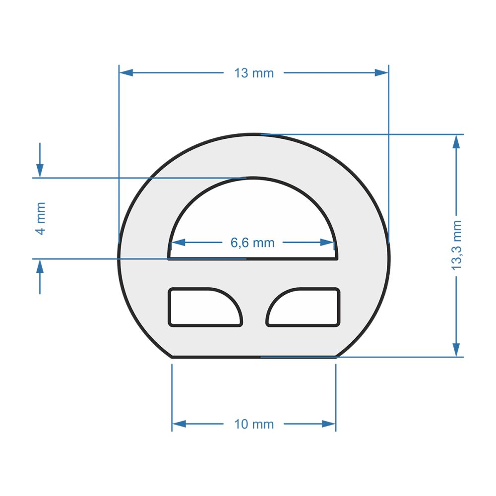 GLOBOSTAR® NEOTUBE 70595 Ταινία Neon Flex LED 12W/m 600lm/m 360° DC 220-240V Αδιάβροχο IP65 120 x SMD2835 Chip/m Μπλε Dimmable - Sanan SMD Chip - Μ100 x Π1.3 x Υ1.3cm - 3 Χρόνια Εγγύηση