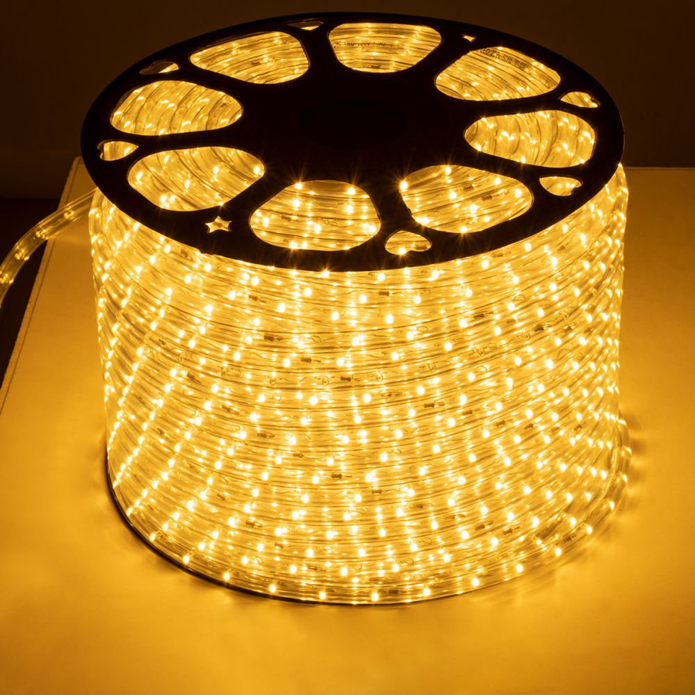 GLOBOSTAR® LIGHTUBE 70602 Φωτοσωλήνας LED 3.9W/m 156lm/m 360° DC 220-240V Αδιάβροχο IP65 36 x Diode Chip/m Θερμό Λευκό 2700K Dimmable - Μ100 x Π1.2 x Υ1.2cm - 2 Χρόνια Εγγύηση
