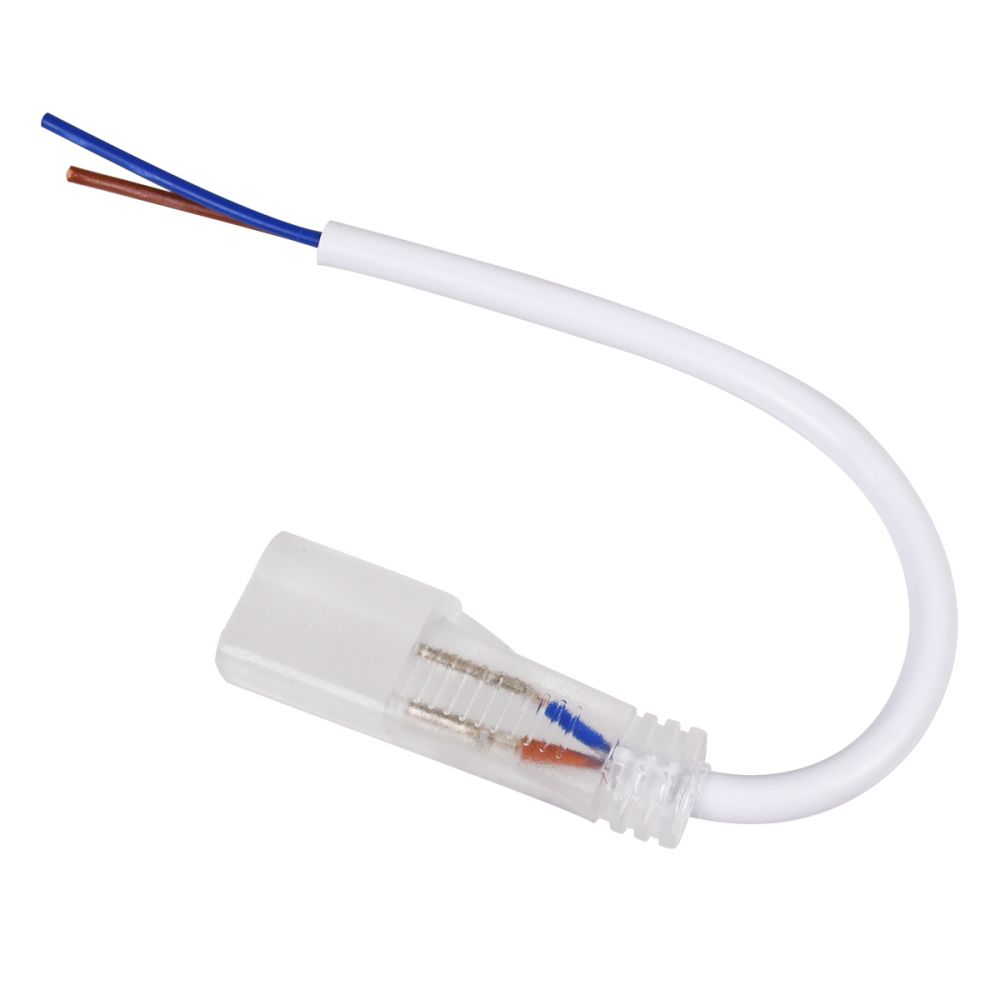 GLOBOSTAR® NEOVALE-A 70613 Σύνδεσμος για Neon Flex LED Αδιάβροχο IP65 - Διάφανο - Μ20 x Π1.9 x Υ1.1cm