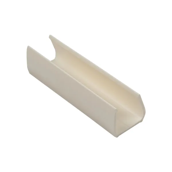 GloboStar® 70629 Πλαστική Βάση Στήριξης για Neon Flex 120° - Μπεζ -Μ4.8 x Π1.4 x Υ1.3cm