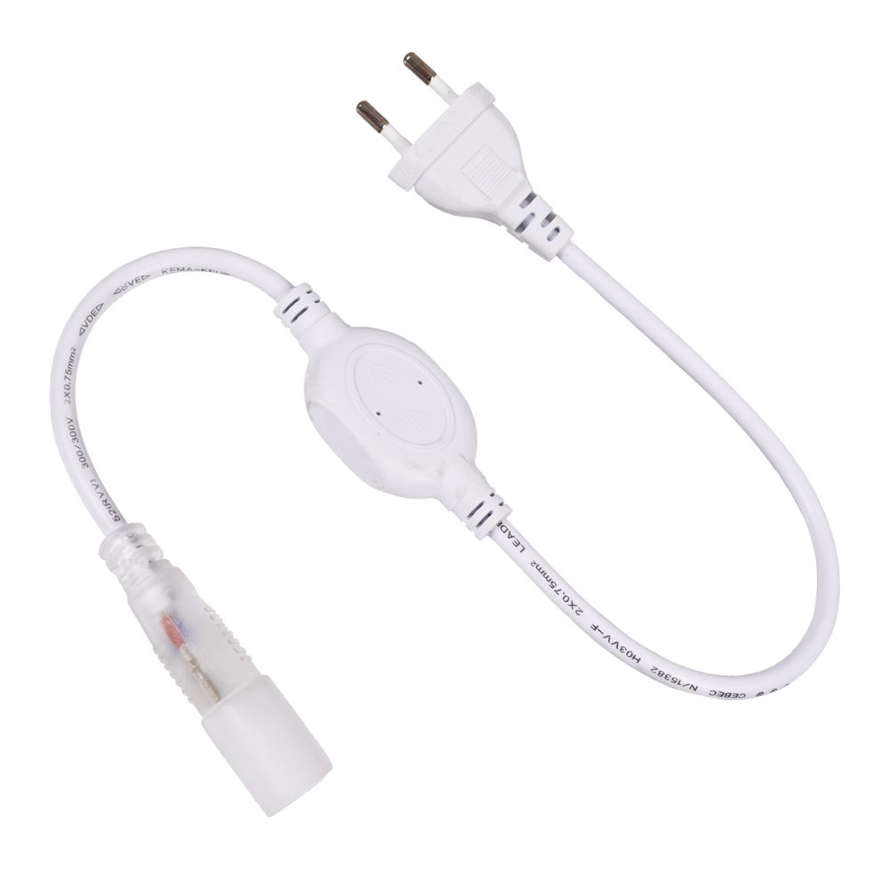 GLOBOSTAR® NEOTUBE-A 70632 Μεταλλάκτης Τροφοδοσίας 6A 1380W AC 220-240V σε DC 220-240V για έως 100 Μέτρα Neon Flex LED Αδιάβροχο IP65 - Λευκό - Μ53 x Π3.5 x Υ1.5cm - 2 Χρόνια Εγγύηση