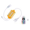 GLOBOSTAR® NEOTUBE-B 70645 Dimmer / Controller 6A με IR Ασύρματο Χειριστήριο 1380W AC 220-240V σε DC 220-240V για έως 100 Μέτρα Neon Flex LED Αδιάβροχο IP65 Dimmable - Ασημί & Πορτοκαλί - Μ50 x 6 x Υ1.5cm - 2 Χρόνια Εγγύηση