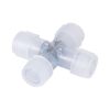 GLOBOSTAR® LIGHTUBE-AB 70663 + Σύνδεσμος για Φωτοσωλήνα LED Αδιάβροχο IP65 - Διάφανο - Μ6.5 x Π6.5 x Υ2cm