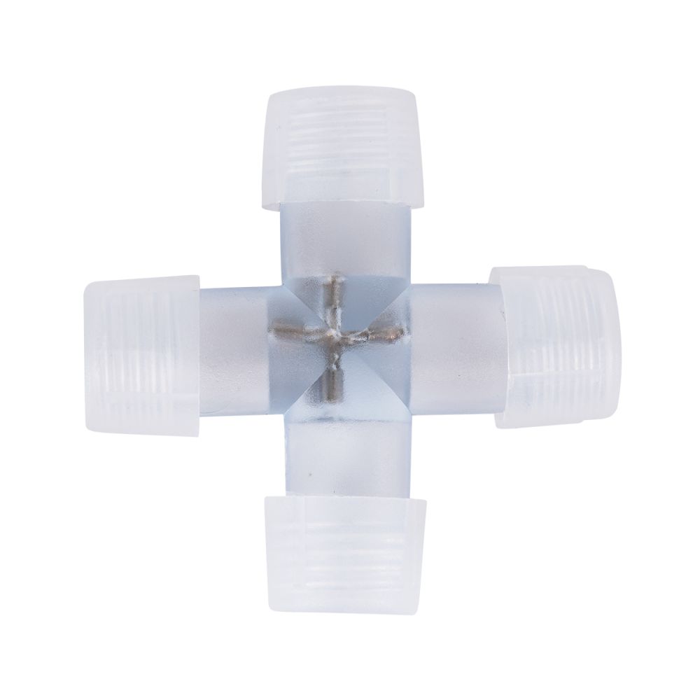 GLOBOSTAR® LIGHTUBE-AB 70663 + Σύνδεσμος για Φωτοσωλήνα LED Αδιάβροχο IP65 - Διάφανο - Μ6.5 x Π6.5 x Υ2cm