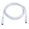 GLOBOSTAR® STRIPDC 70679 Ταχυσύνδεσμος DC Jack 5.5x2.1mm Θηλυκός σε Αρσενικό IP20 - Λευκό - Μ200 x Π2.1 x Υ2.1cm