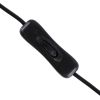 GLOBOSTAR® STRIPDC 70681 Ταχυσύνδεσμος DC Jack 5.5x2.1mm Θηλυκός σε Αρσενικό με Διακόπτη On/Off IP20 - Μαύρο - Μ185 x Π1.9 x Υ1.5cm