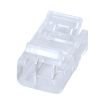 GLOBOSTAR® STRIPCON 70683 Ταχυσύνδεσμος για Μονόχρωμη Ταινία LED 8mm σε 8mm IP20 - Διάφανο - Μ1.7 x Π1.1 x Υ0.7cm