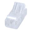 GLOBOSTAR® STRIPCON 70684 Ταχυσύνδεσμος για Μονόχρωμη Ταινία LED 8mm σε 2 Καλώδια IP20 - Διάφανο - Μ2 x Π1.1 x Υ0.7cm
