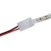 GLOBOSTAR® STRIPCON 70684 Ταχυσύνδεσμος για Μονόχρωμη Ταινία LED 8mm σε 2 Καλώδια IP20 - Διάφανο - Μ2 x Π1.1 x Υ0.7cm
