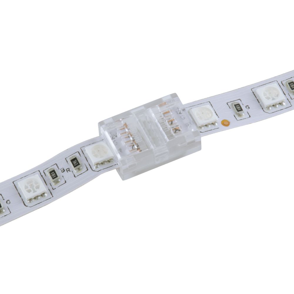 GLOBOSTAR® STRIPCON 70687 Ταχυσύνδεσμος για RGB Ταινία LED 10mm σε 10mm IP20 - Διάφανο - Μ1.9 x Π1.4 x Υ0.7cm