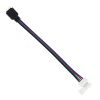 GLOBOSTAR® STRIPCON 70691 Ταχυσύνδεσμος για Ταινία LED RGB 10mm σε 4 Pin Αρσενικό Σύνδεσμο IP20 - Πολύχρωμο - Μ17 x Π1.5 x Υ0.4cm