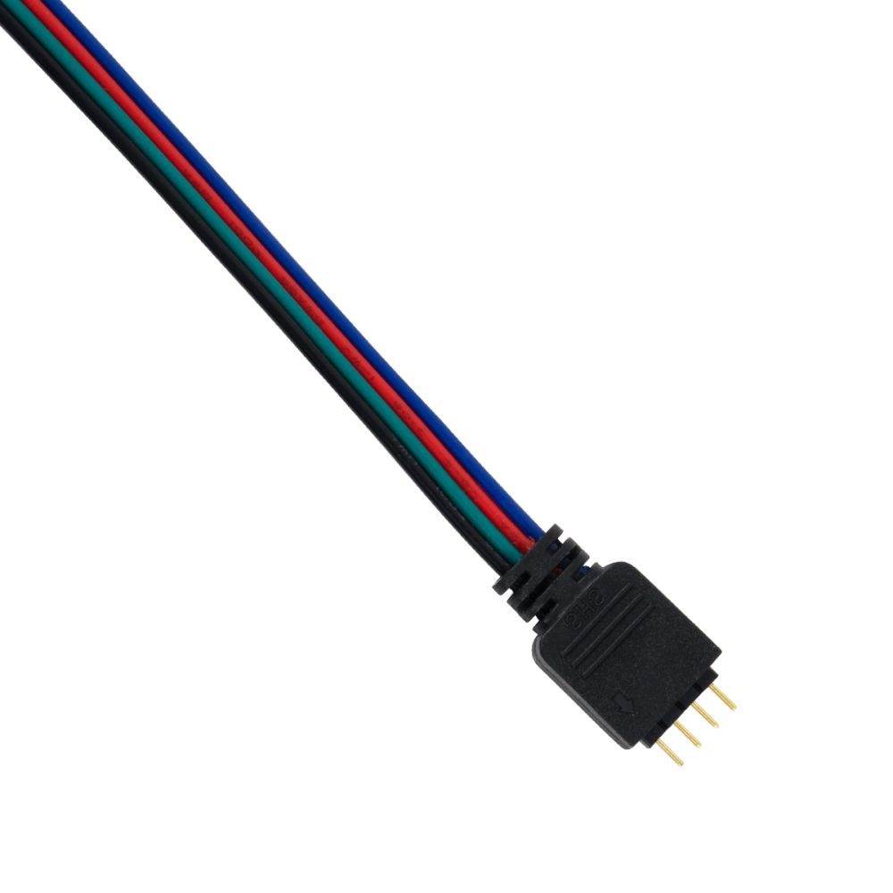 GLOBOSTAR® STRIPCON 70691 Ταχυσύνδεσμος για Ταινία LED RGB 10mm σε 4 Pin Αρσενικό Σύνδεσμο IP20 - Πολύχρωμο - Μ17 x Π1.5 x Υ0.4cm