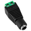 GLOBOSTAR® STRIPDC 70703 Ταχυσύνδεσμος DC Jack 5.5x2.1mm Θηλυκός σε Κλέμα IP20 - Μαύρο - Μ3.7 x Π1.4 x Υ1.2cm