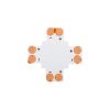 GLOBOSTAR® STRIPCON 70707 + Σύνδεσμος για Μονόχρωμη Ταινία LED 8mm σε 8mm IP20 - Λευκό - Μ2.4 x Π2.4 x Υ0.4cm